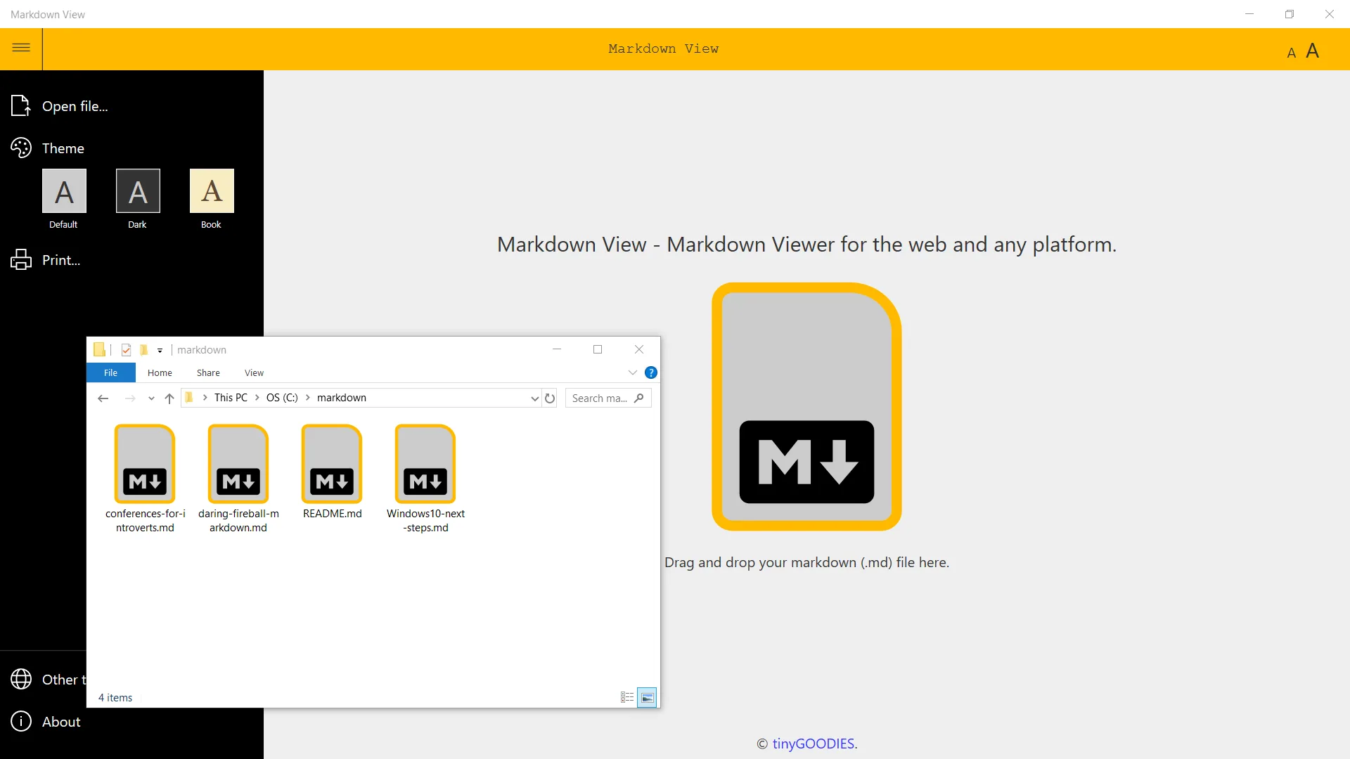 Markdown View screenshot 2