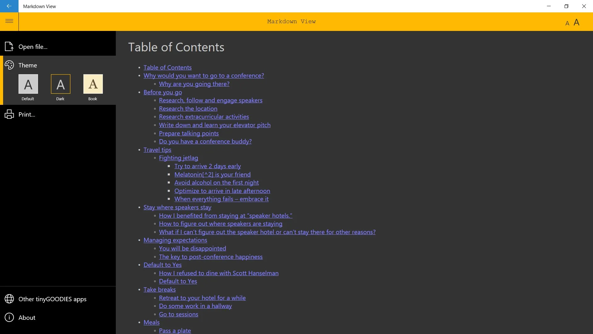 Markdown View screenshot 3