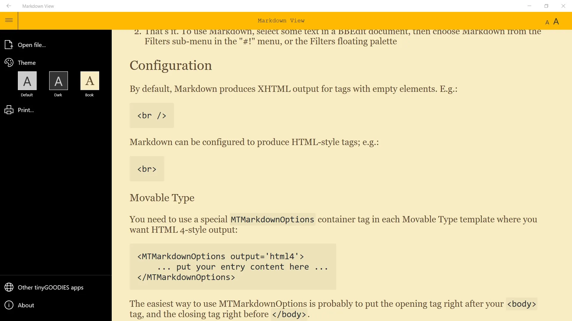 Markdown View screenshot 4