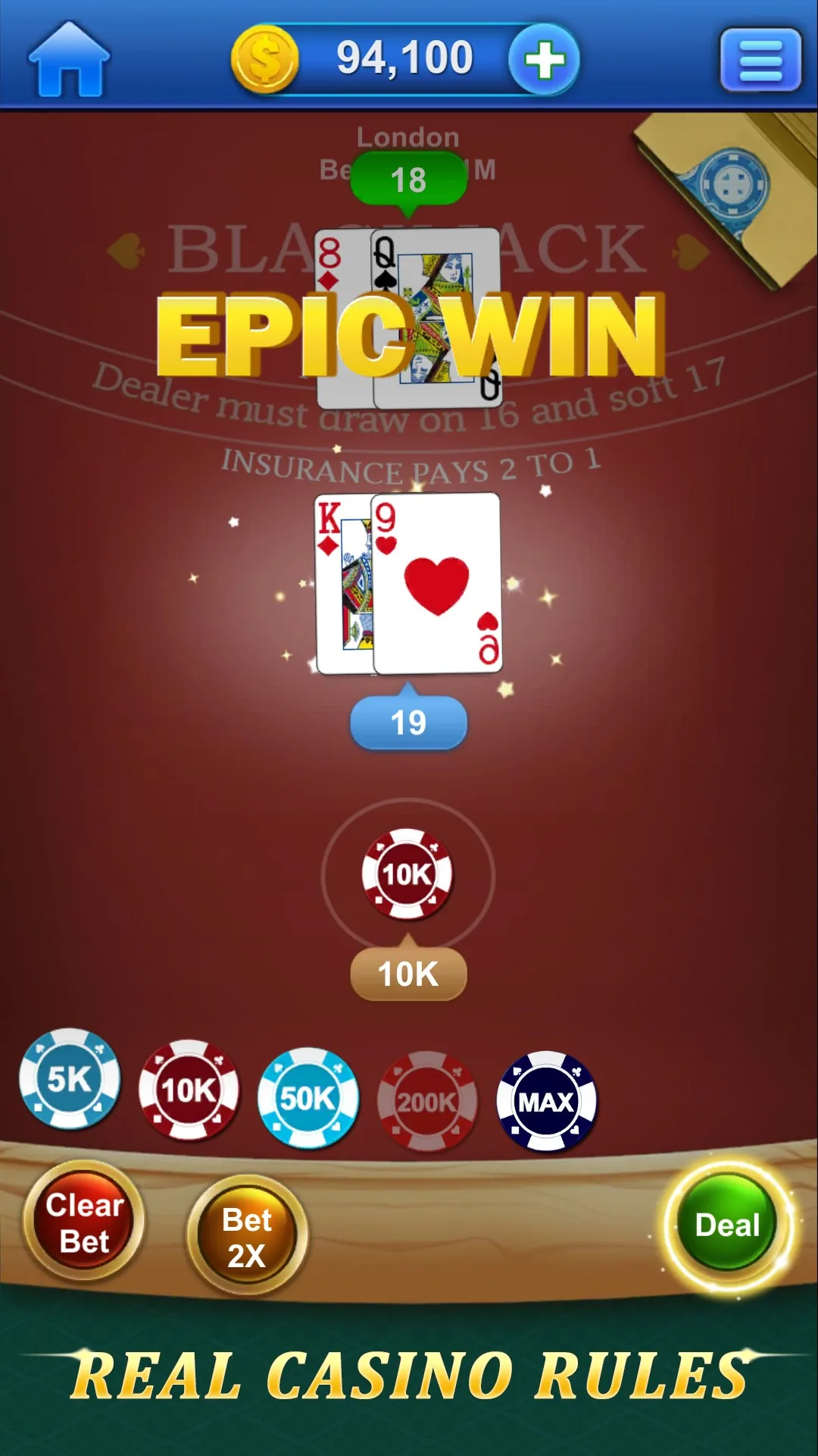 BlackJack 21 Pro! screenshot 5