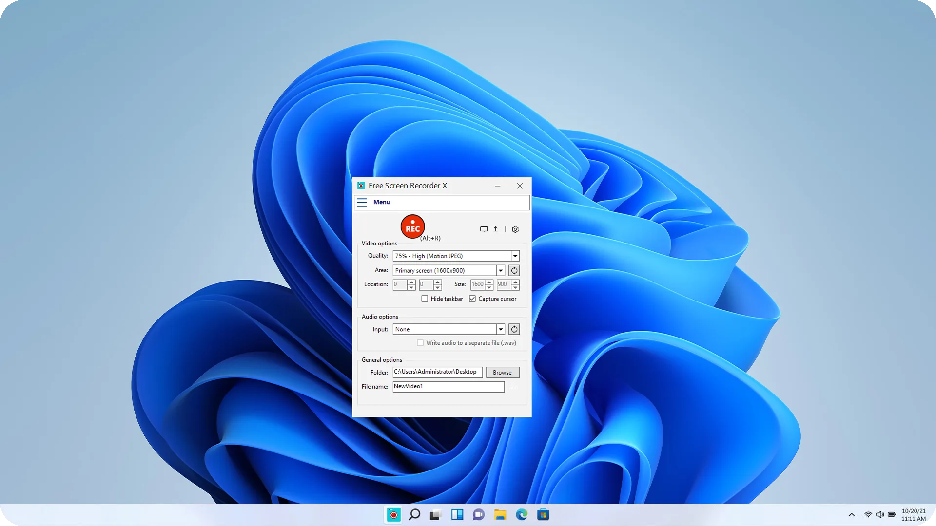 Free Screen Recorder X screenshot 3