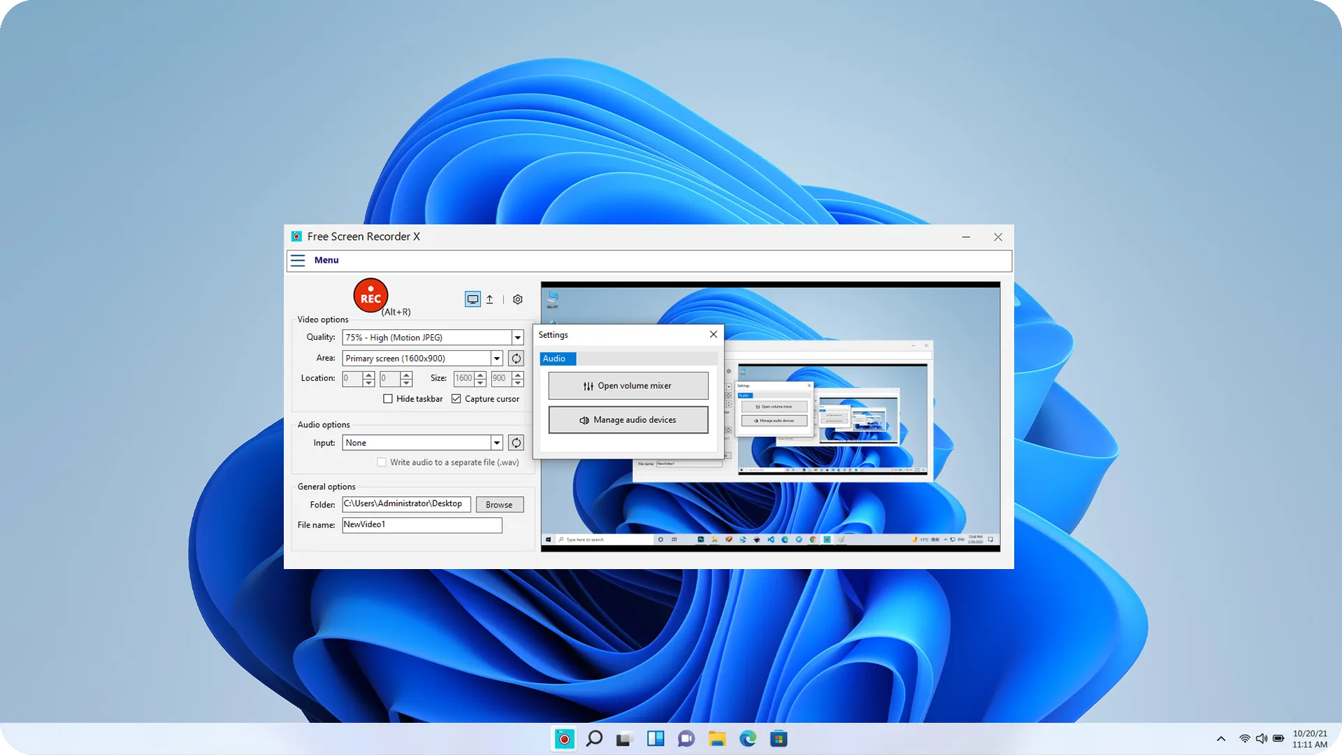 Free Screen Recorder X screenshot 5