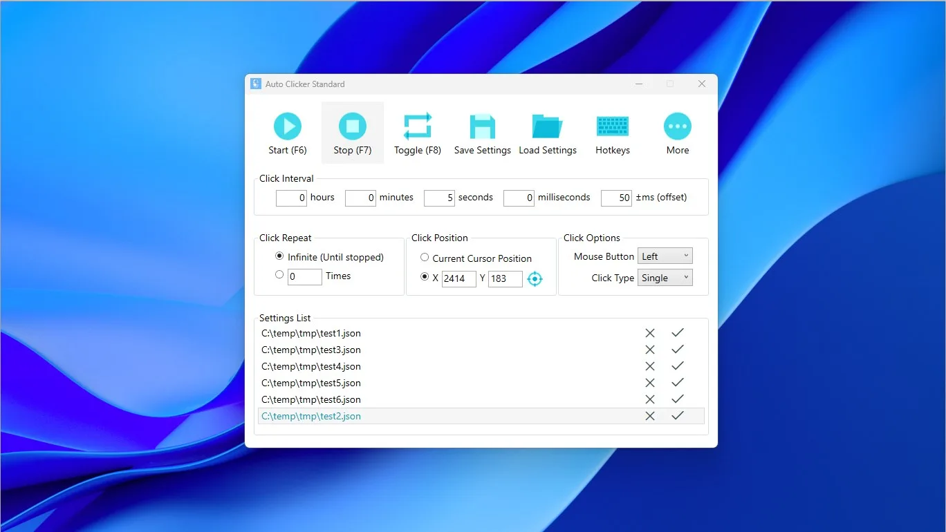 Auto Clicker Standard screenshot 1