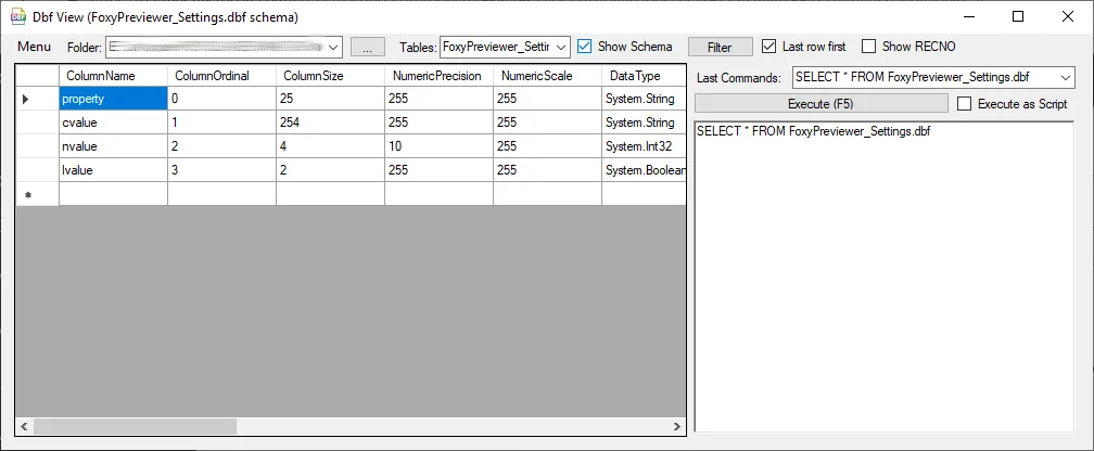 DBF View screenshot 2