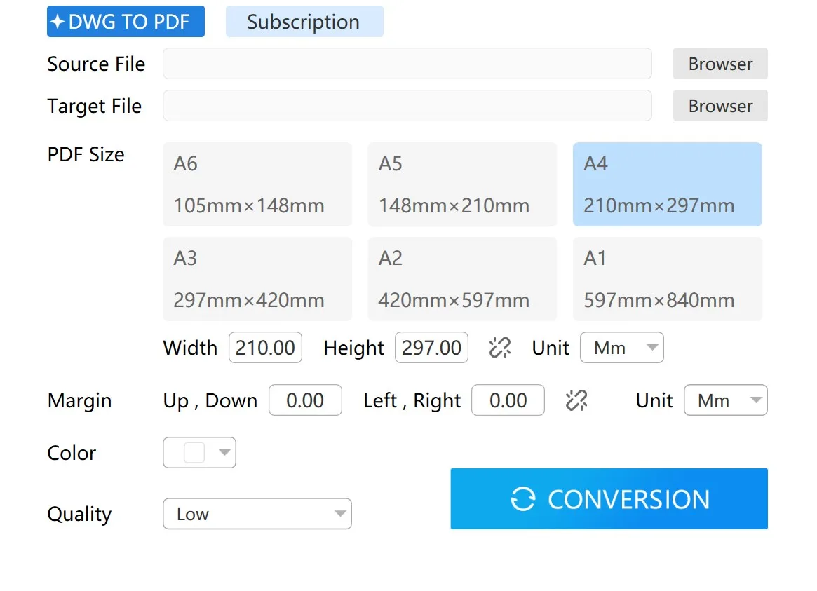 DWG to PDF - CAD2PDFx screenshot 1
