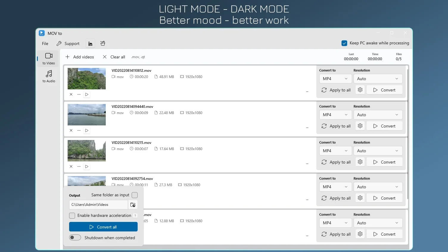MOV to MP4 - MOV to MP3 screenshot 4