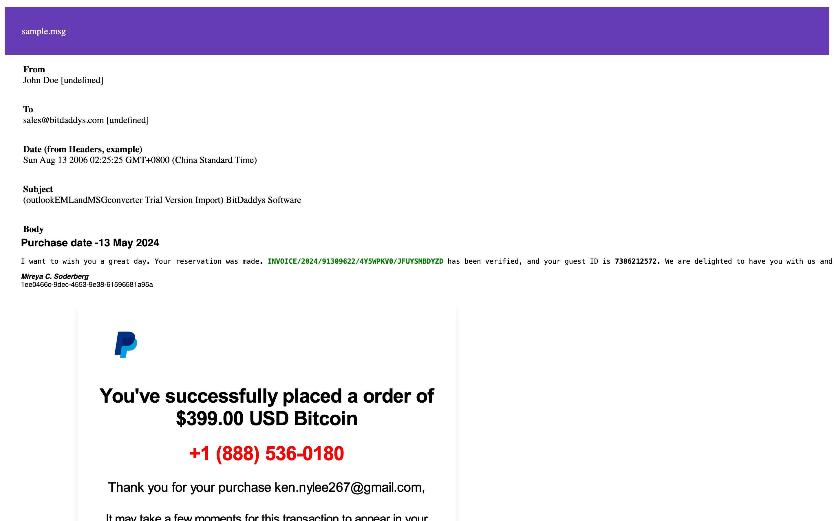 Msg Reader Pro screenshot 1