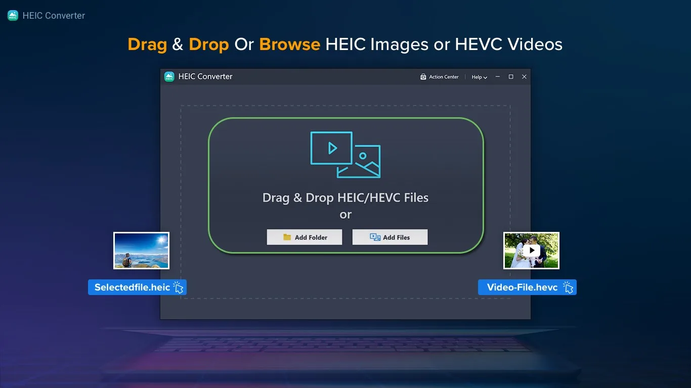 HEIC Converter: HEIC to JPG, HEIC to PNG, HEVC to MP4 screenshot 1