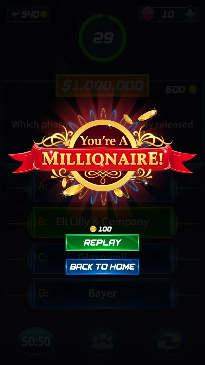 Millionaire Trivia screenshot 4