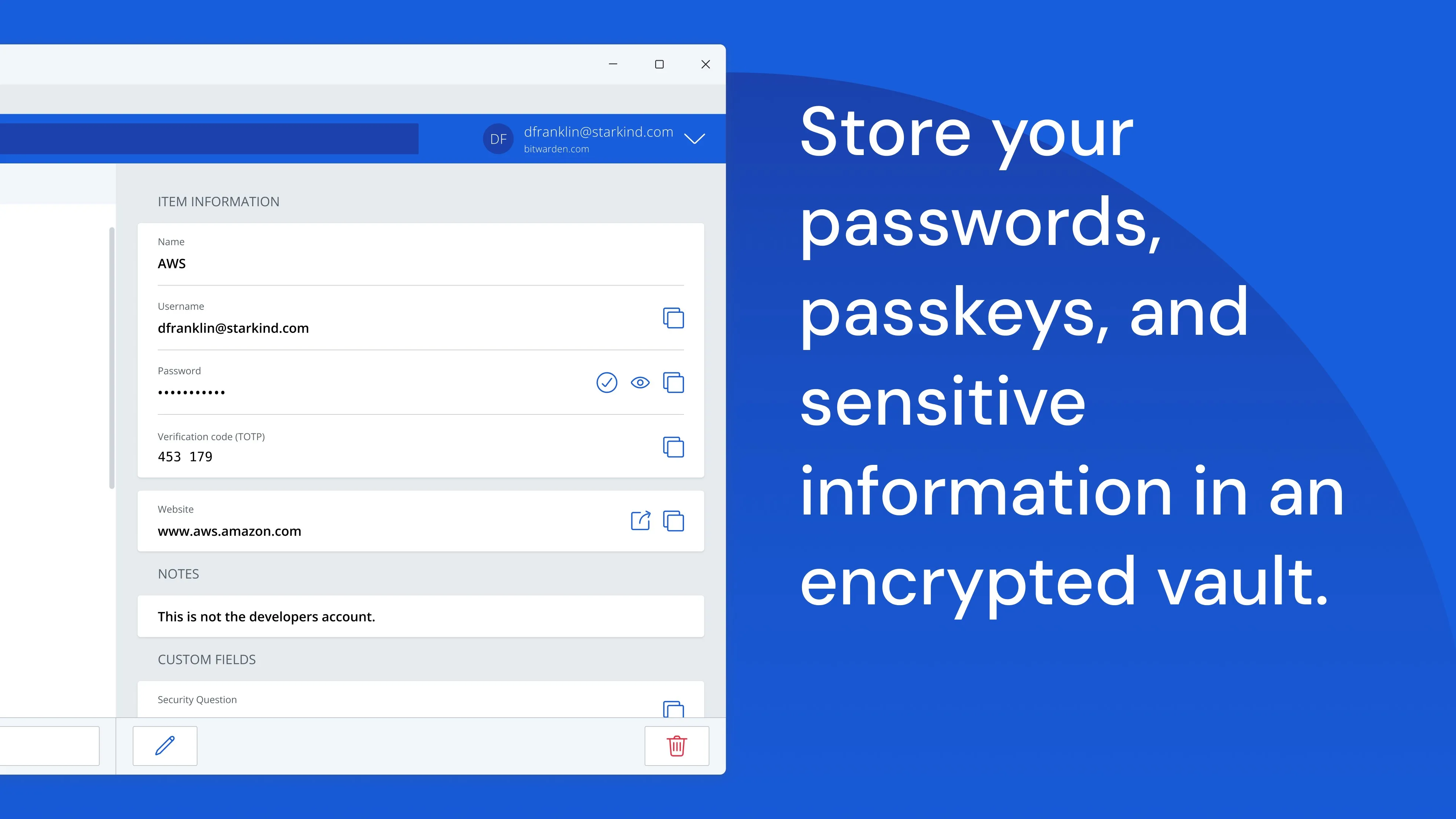 Bitwarden screenshot 2