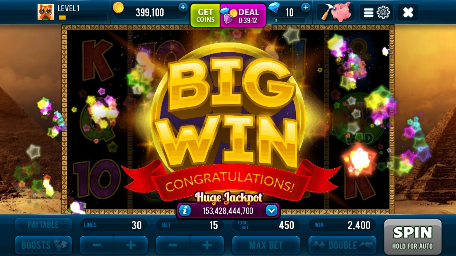 Pharaoh Slots - Casino Game screenshot 2