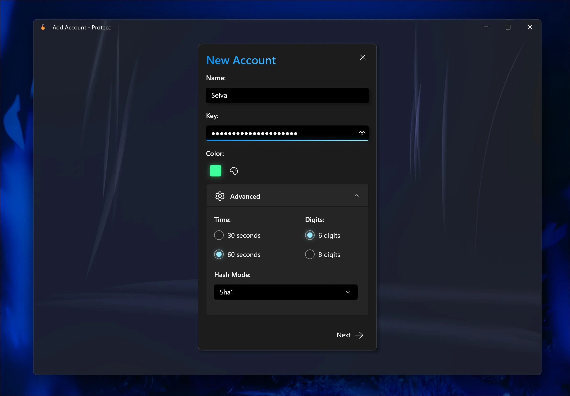 Protecc - 2FA Authenticator TOTP screenshot 2