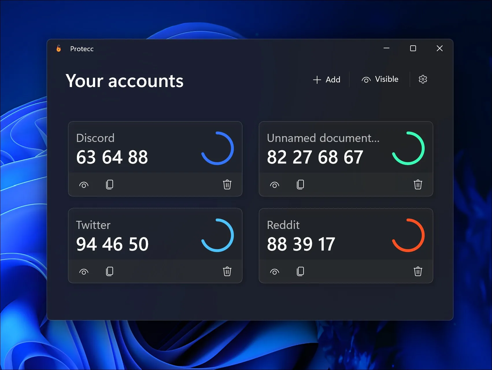 Protecc - 2FA Authenticator TOTP screenshot 4