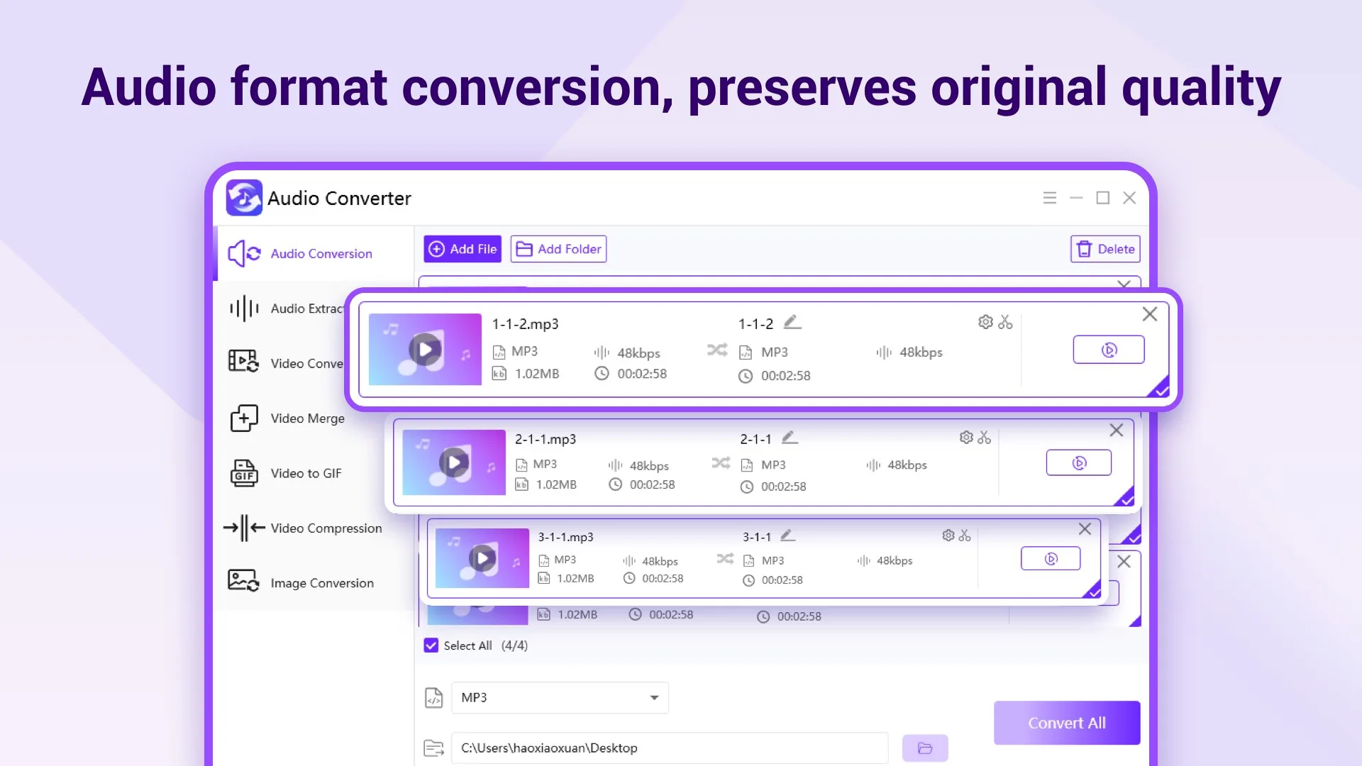 Audio Converter – Convert & Trim MP3 screenshot 1