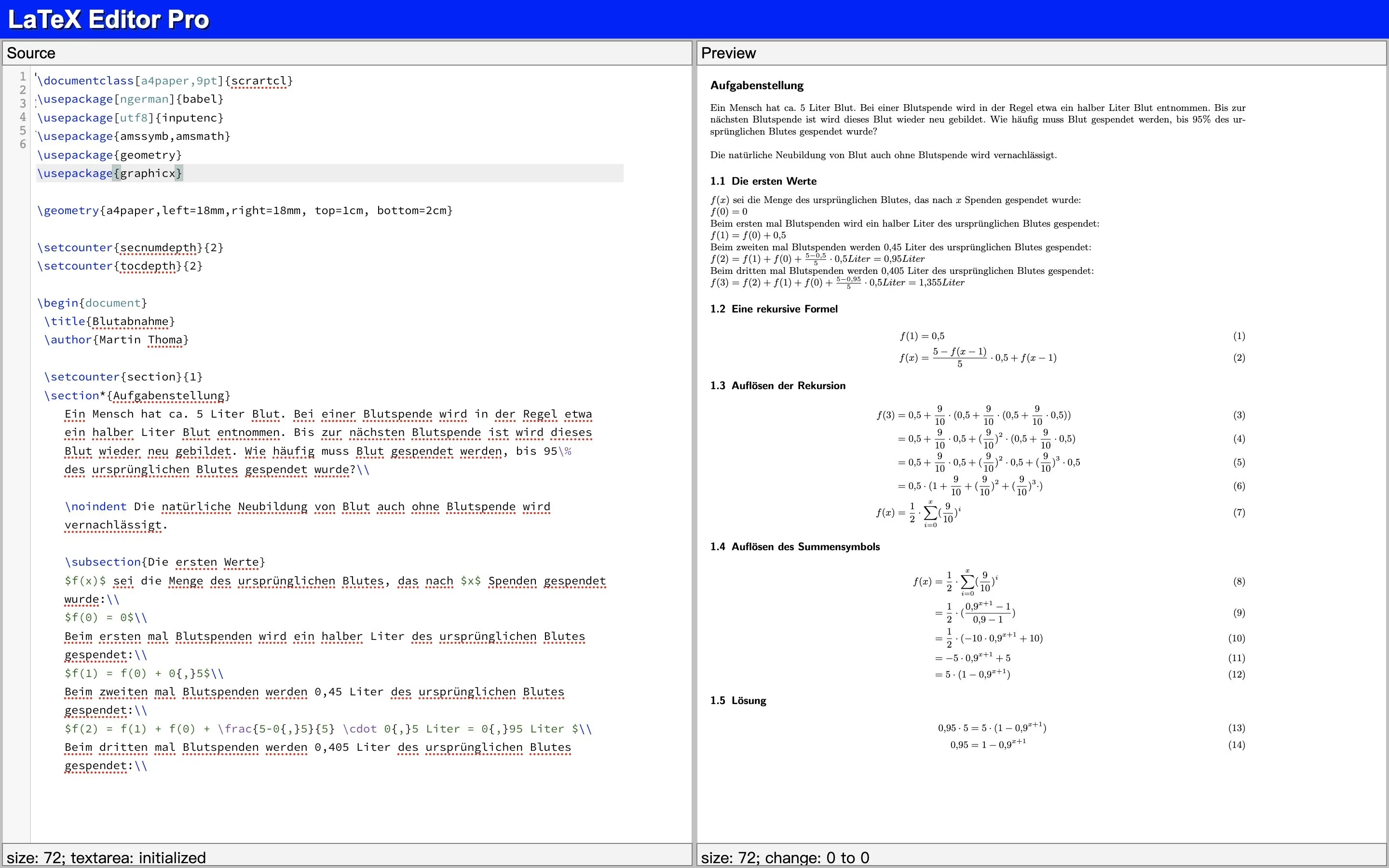 LaTeX Editor Pro· screenshot 2