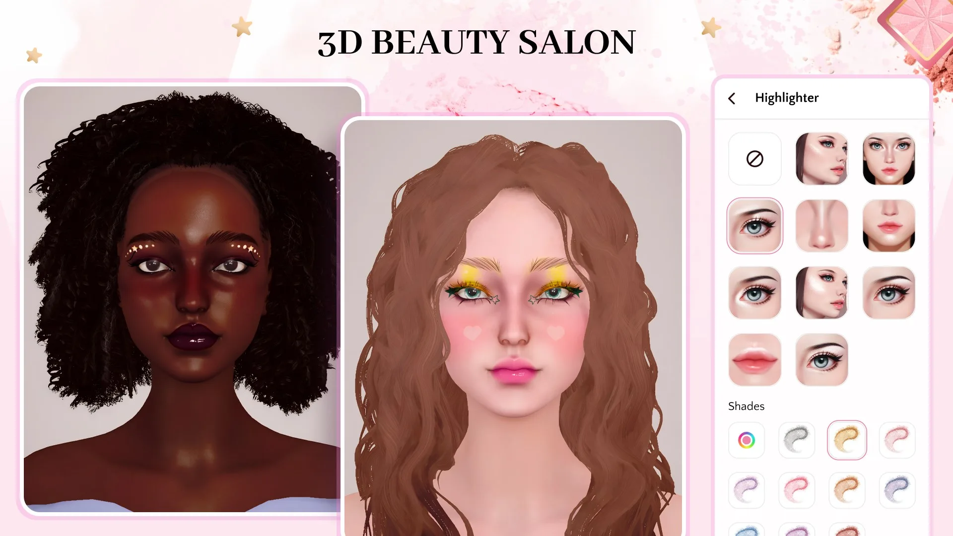 Makeup 3D - Beauty Salon & Project Makeover screenshot 1