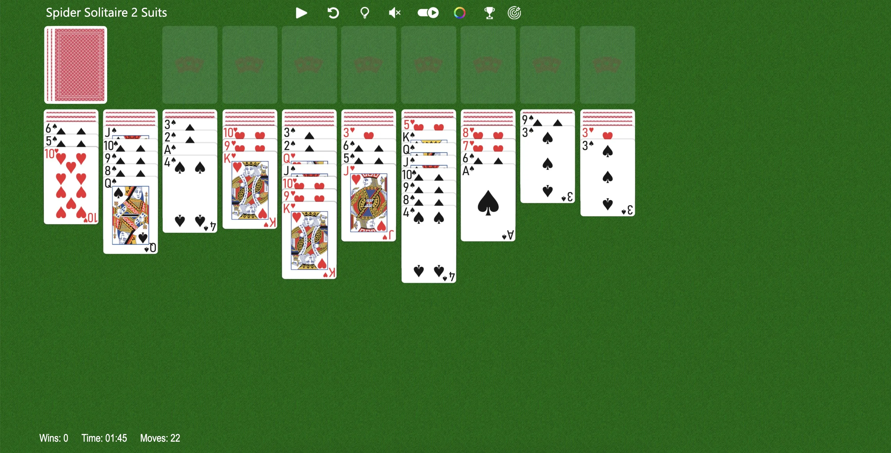 Spider Solitaire 2 Suits screenshot 3