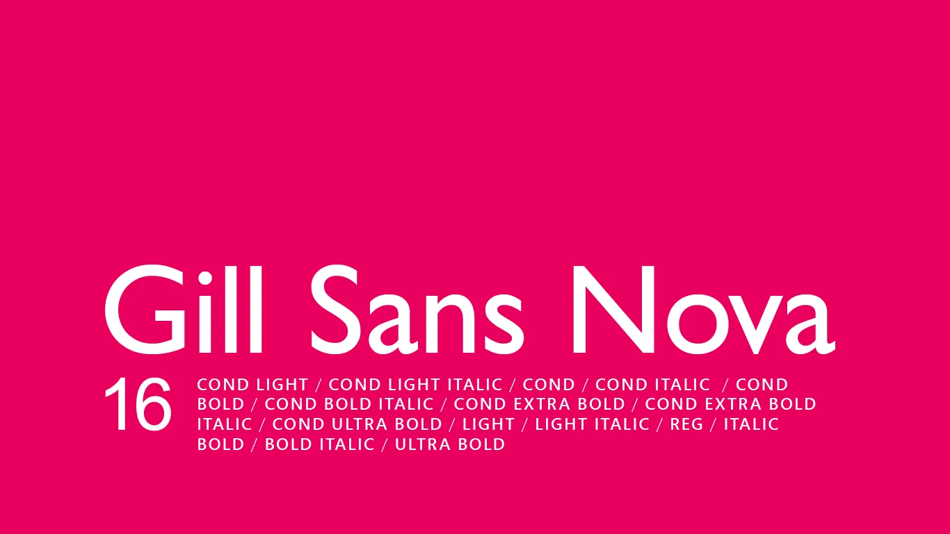 Gill Sans Nova screenshot 4