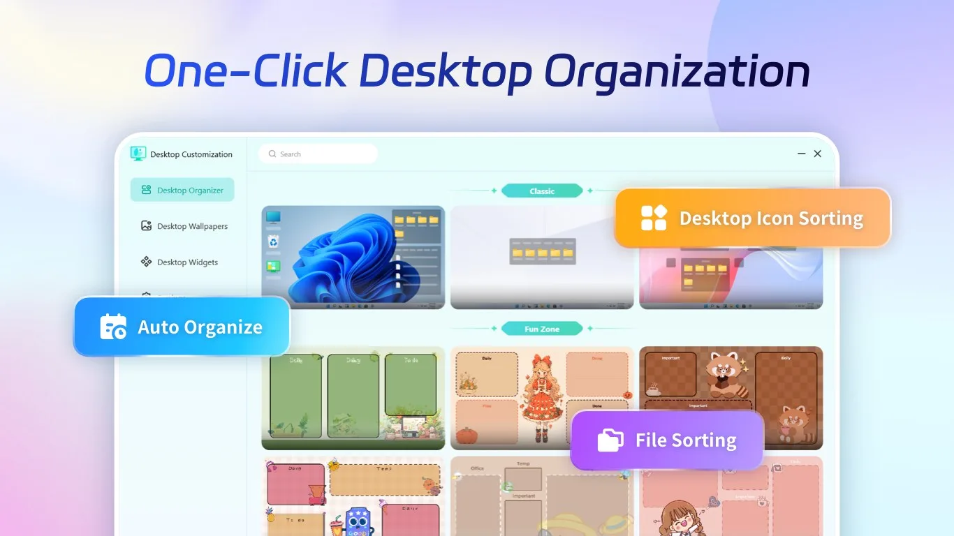 Desktop Customization – Dynamic Wallpapers & Desktop Organizer screenshot 3