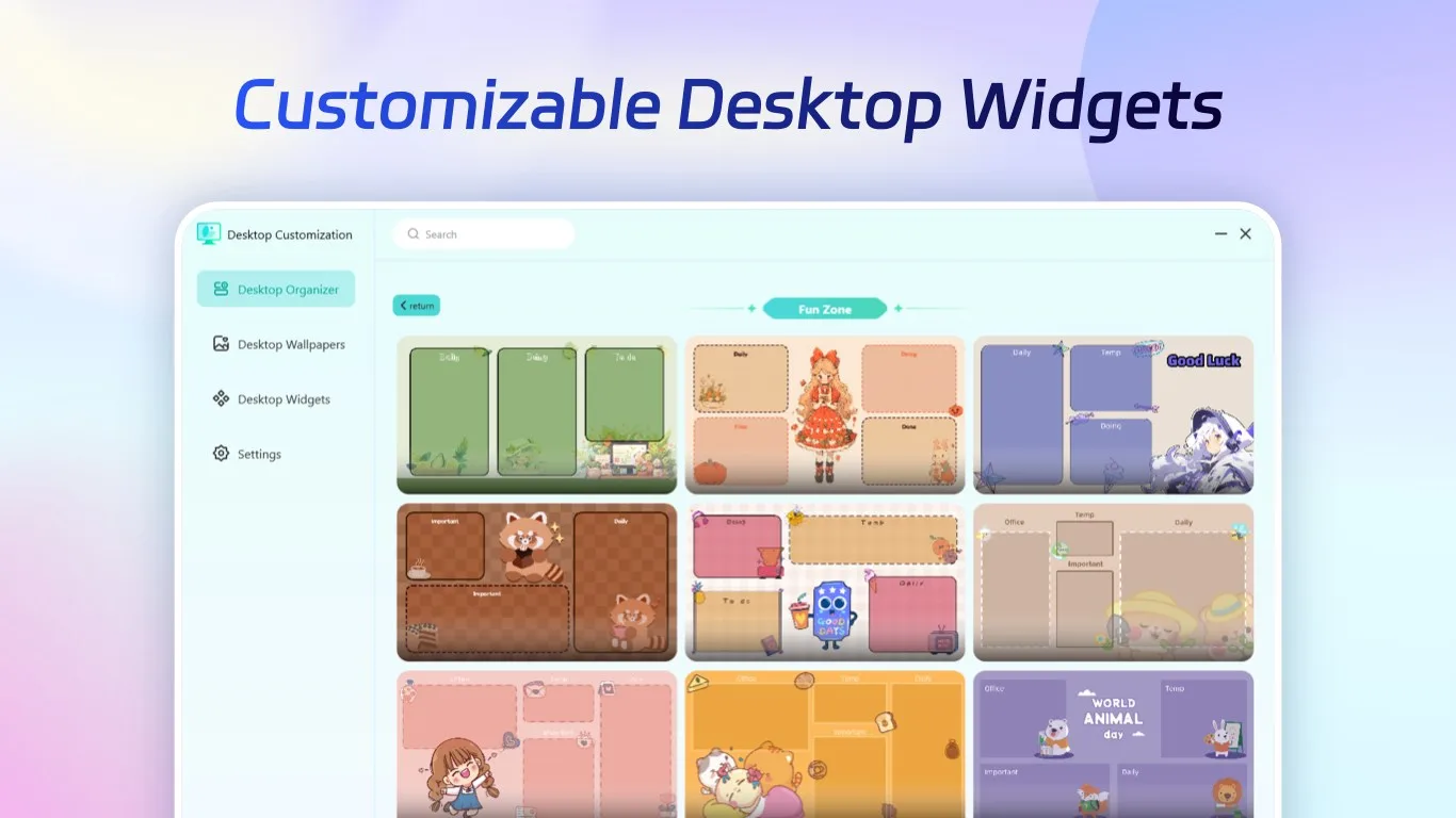 Desktop Customization – Dynamic Wallpapers & Desktop Organizer screenshot 4