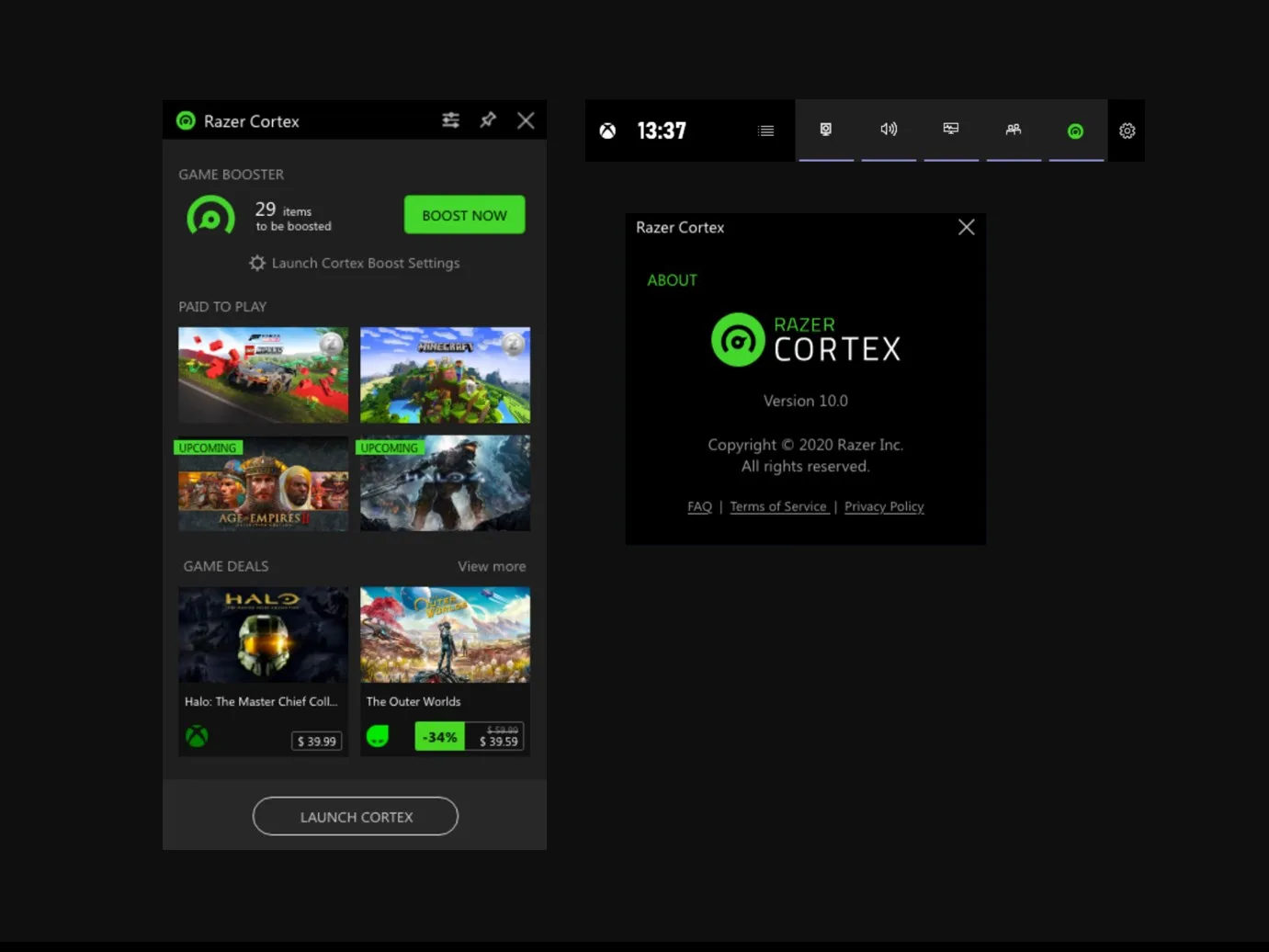 Razer Cortex screenshot 1