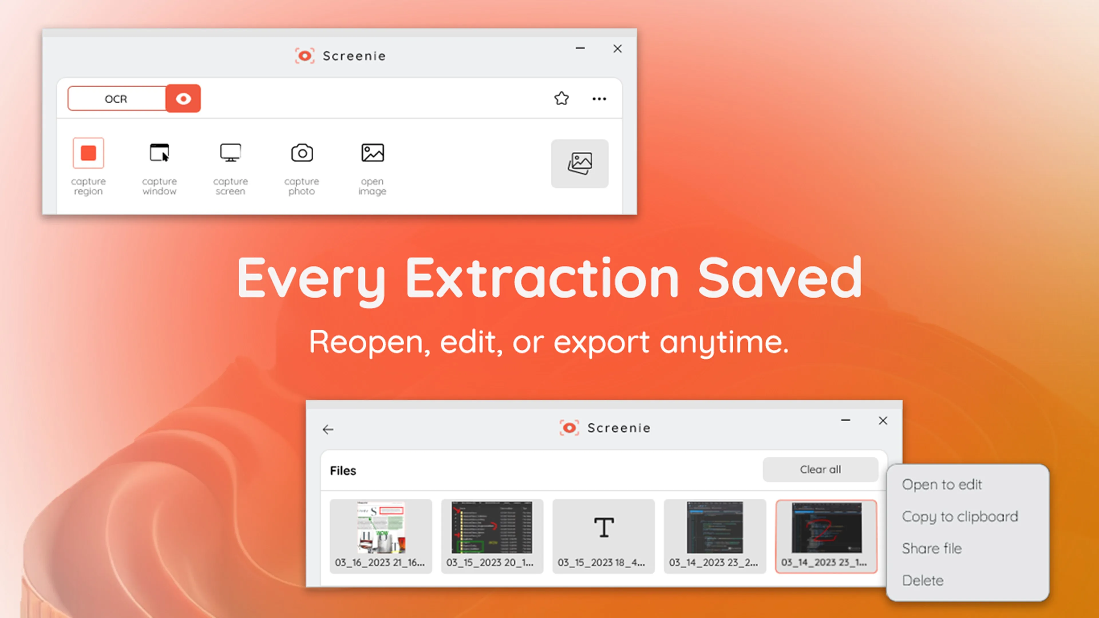 Screenie - Screen Text Extractor & OCR screenshot 5