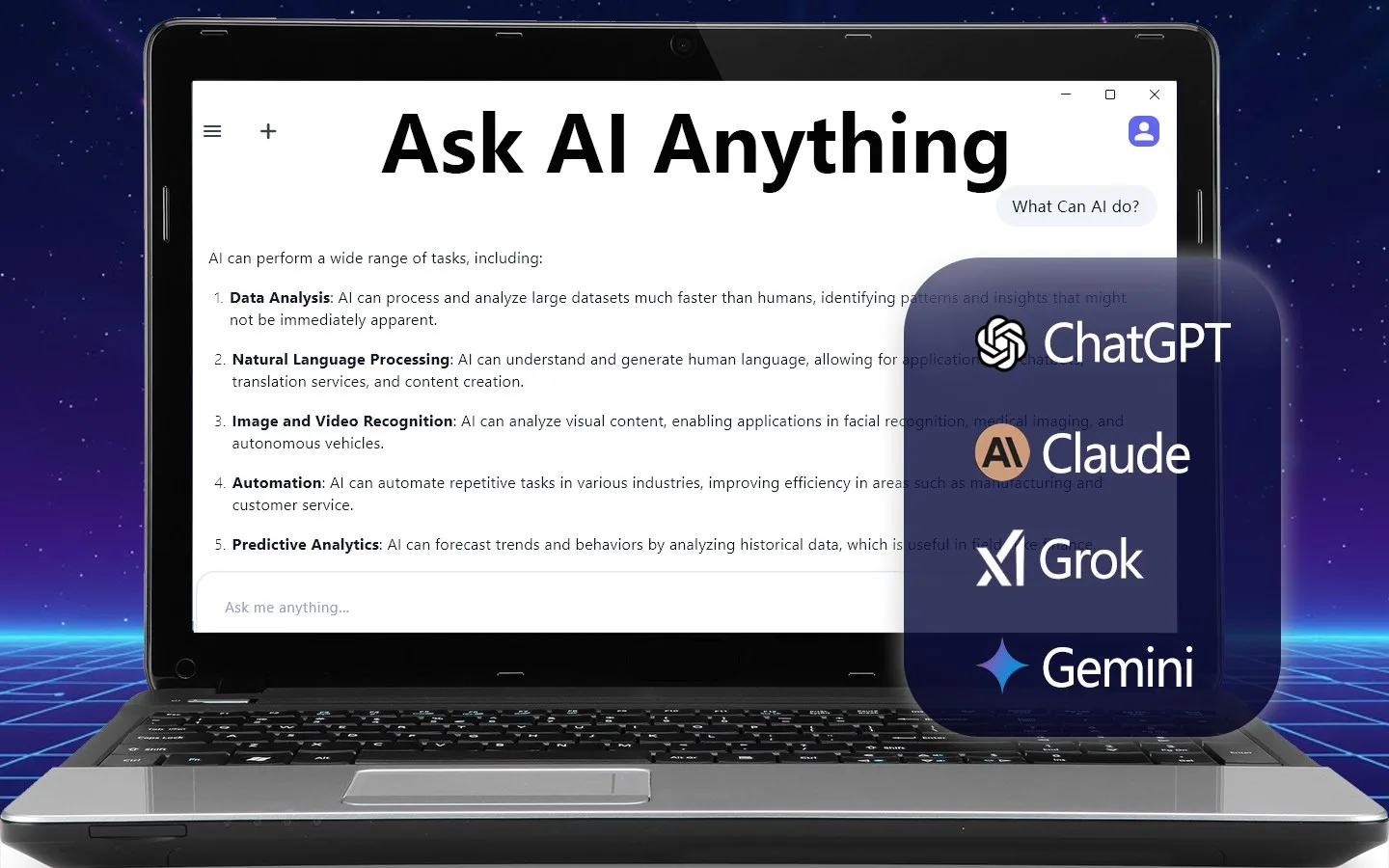 Omnigrid AI: All-in-One AI Hub (ChatGPT/Gemini/Claude) screenshot 1