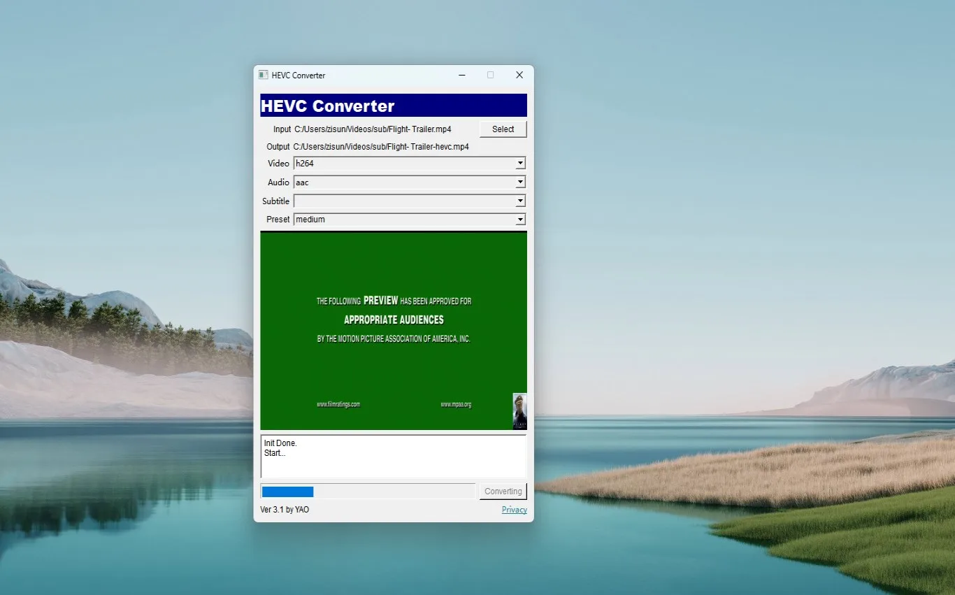 HEVC Converter screenshot 3