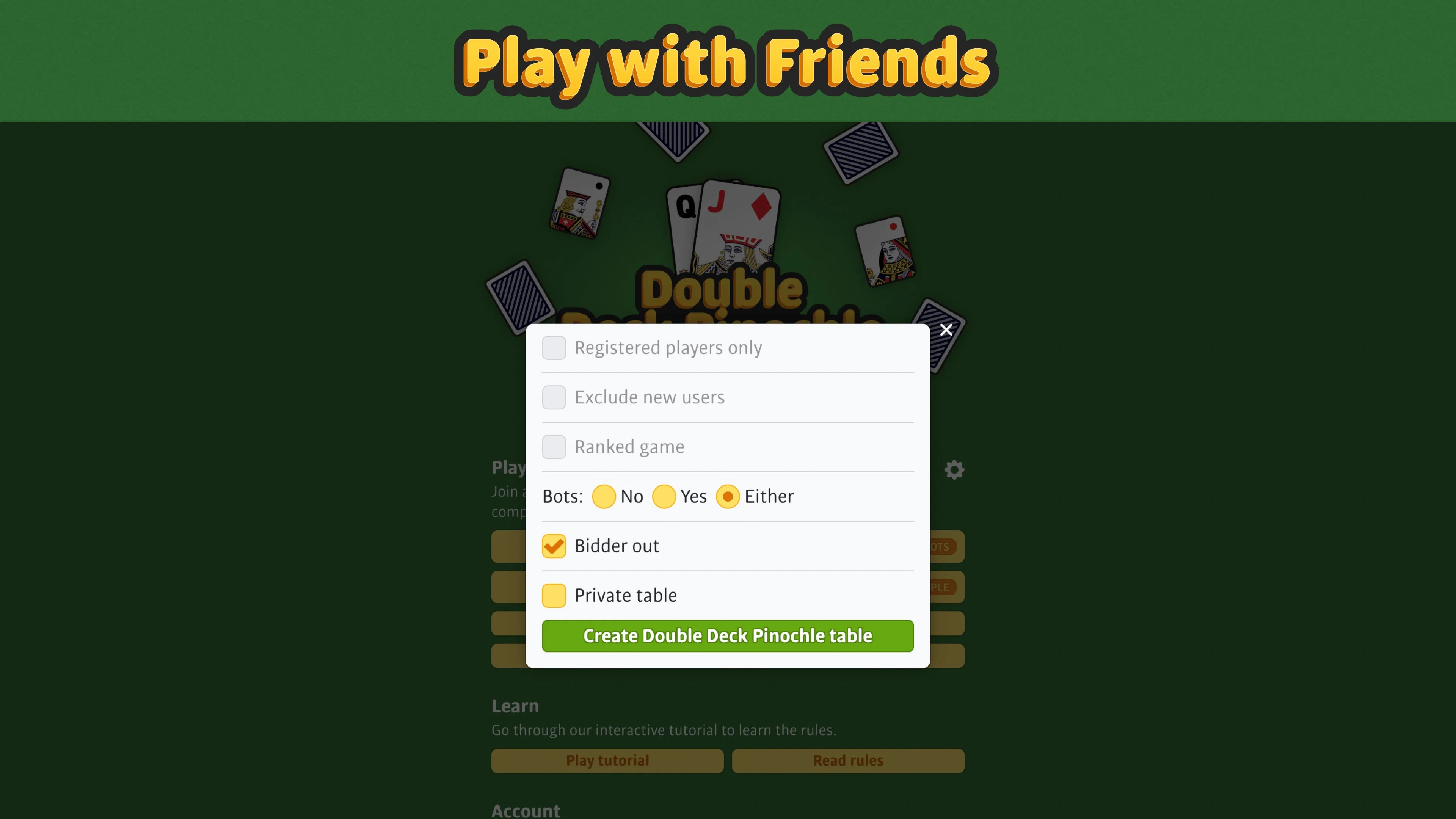 Double Deck Pinochle ‣ screenshot 4