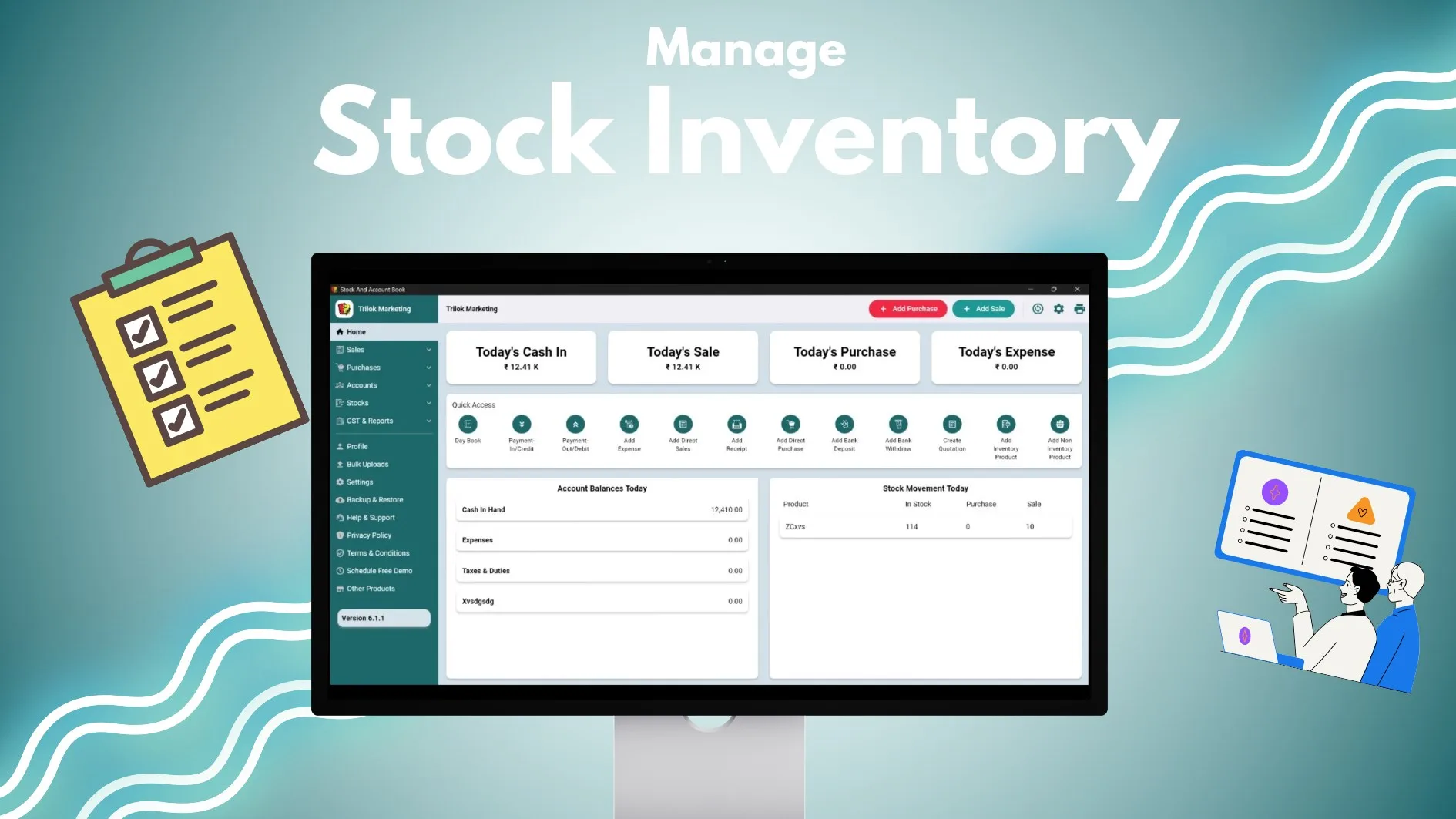 Stock And Account Book screenshot 1