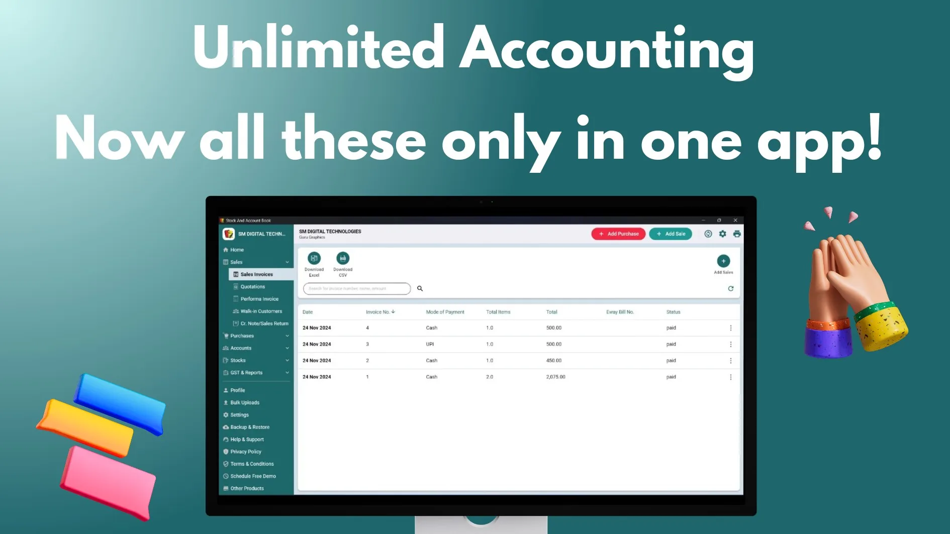 Stock And Account Book screenshot 2