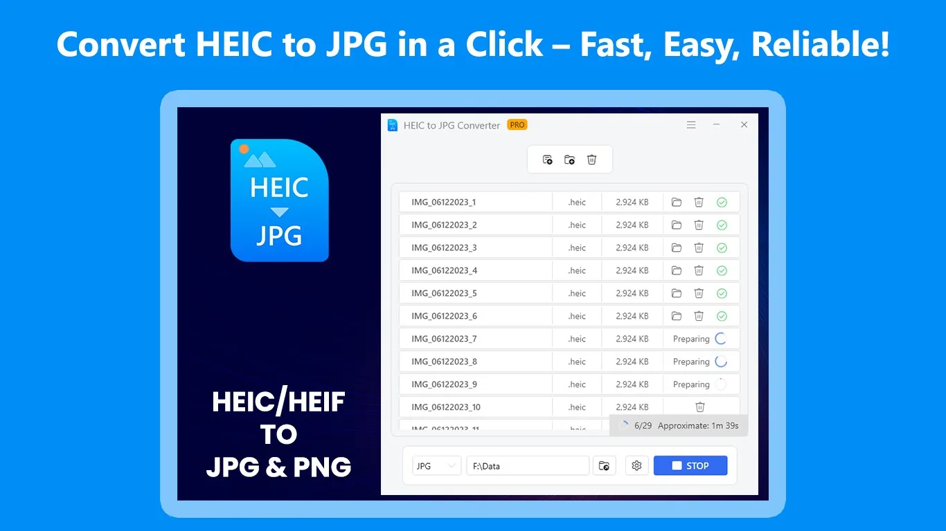 HEIC to JPG Converter - HEIC to PNG screenshot 1