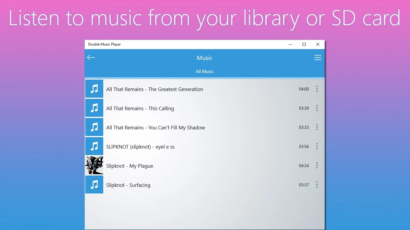 Double Music Player screenshot 5