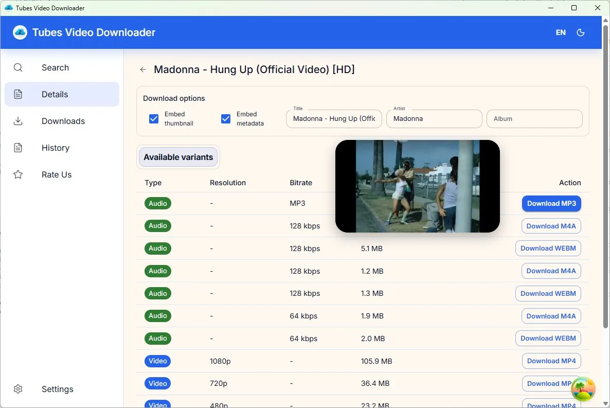 Music Paradise MP3 and Video Downloader screenshot 2