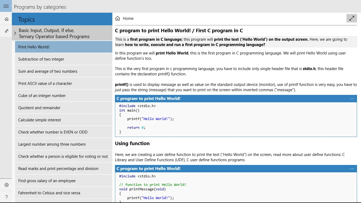 C/C++ Solved Programs screenshot 1