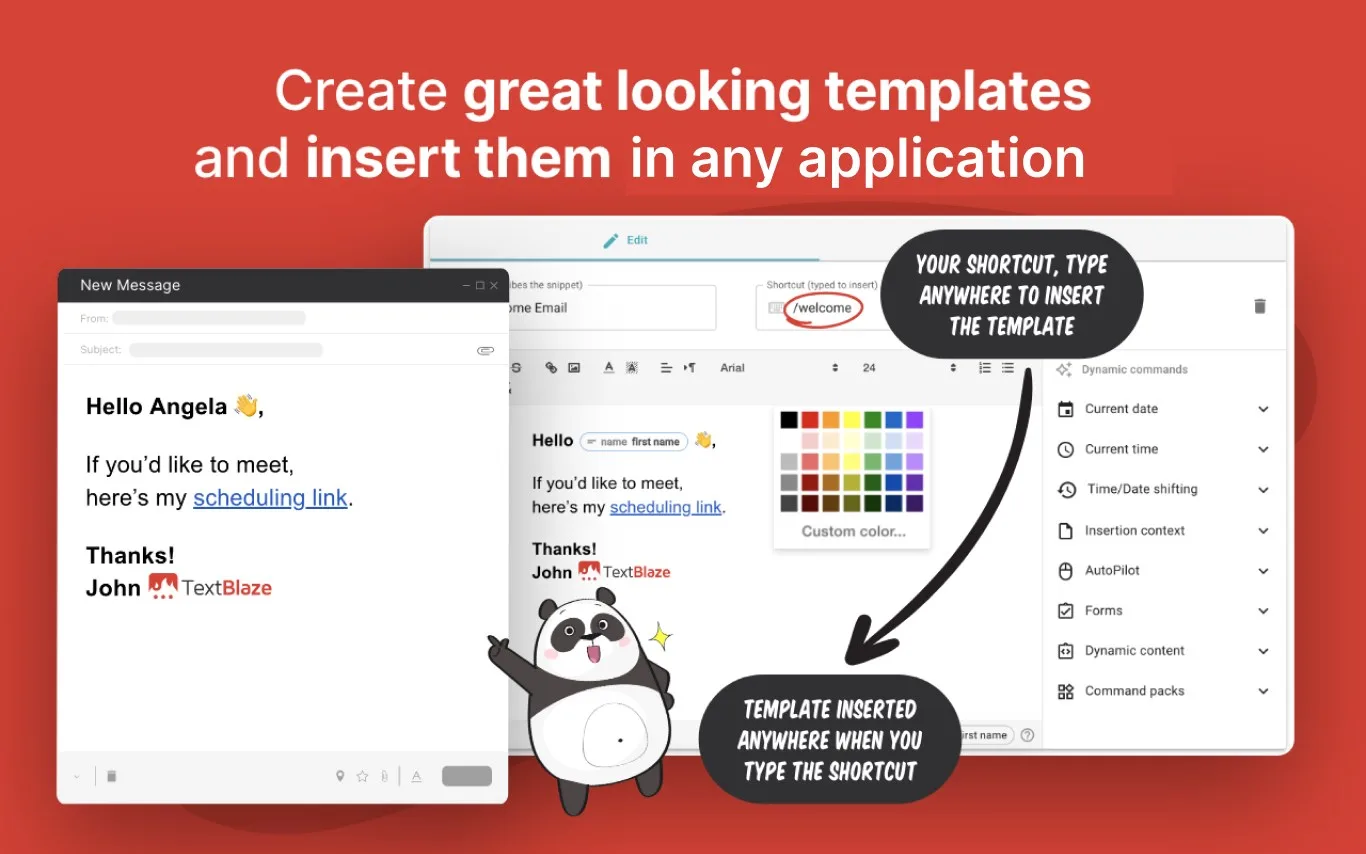 Text Blaze: Snippets and Templates screenshot 2