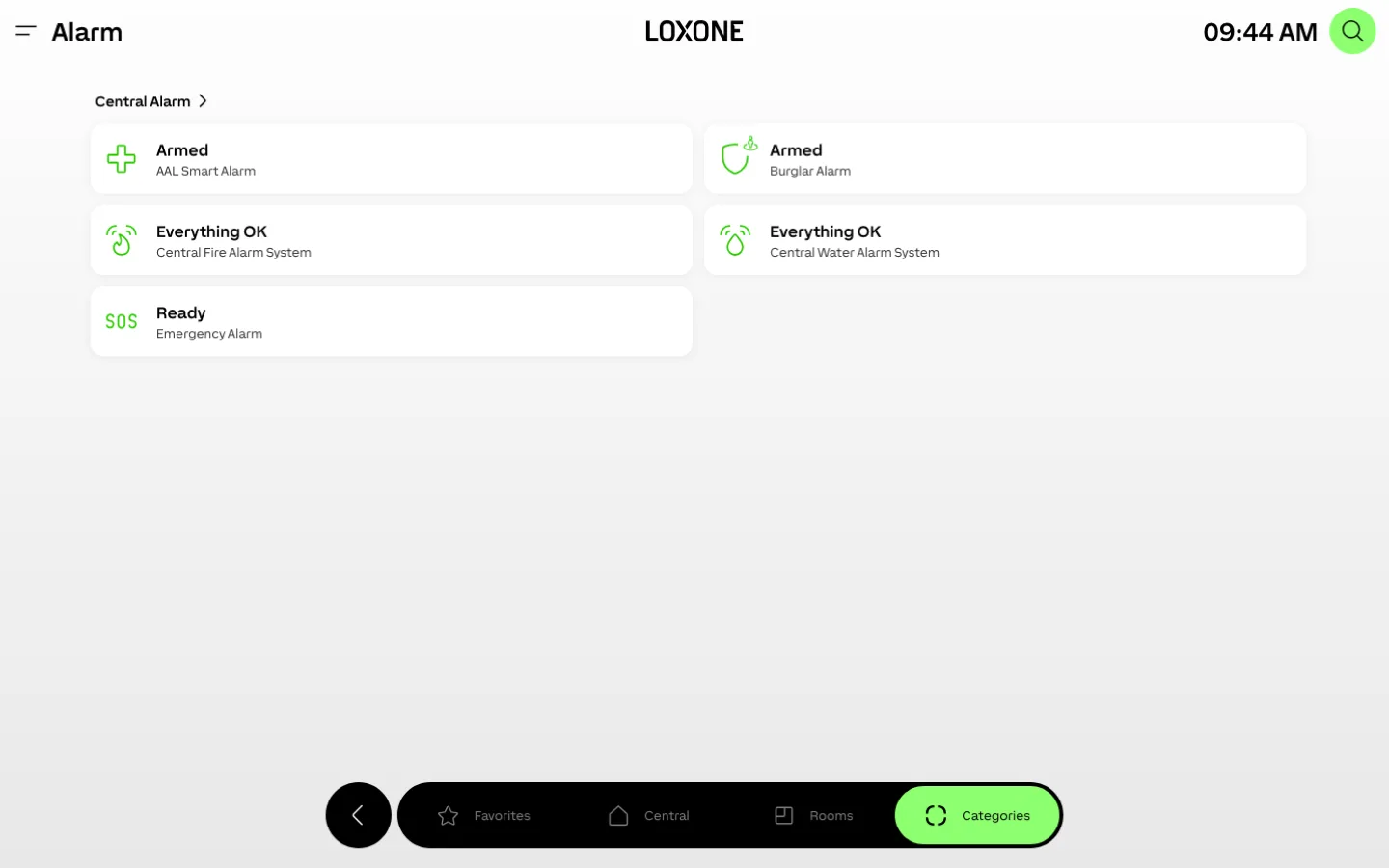 Loxone screenshot 3