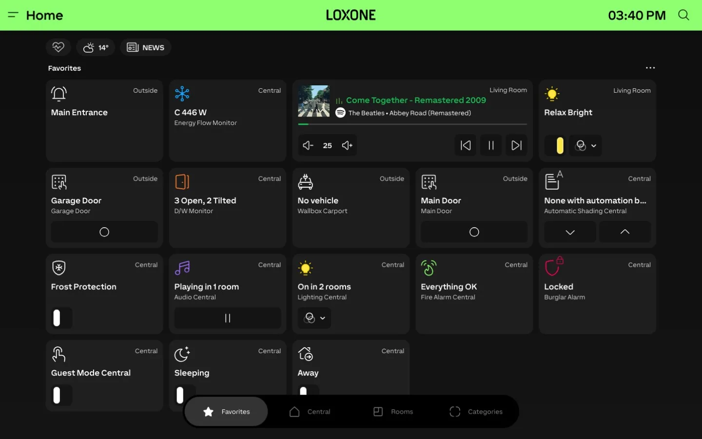 Loxone screenshot 5