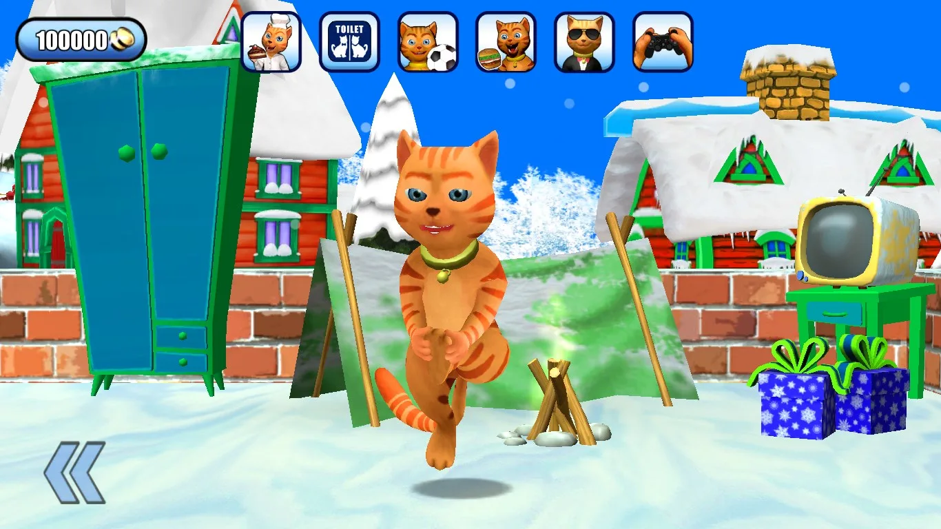 Talking Cat Leo Frozen Ice Fun screenshot 3