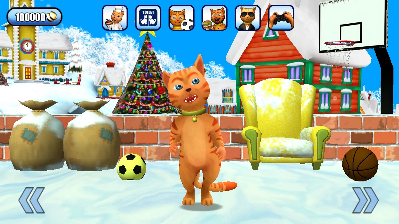 Talking Cat Leo Frozen Ice Fun screenshot 4