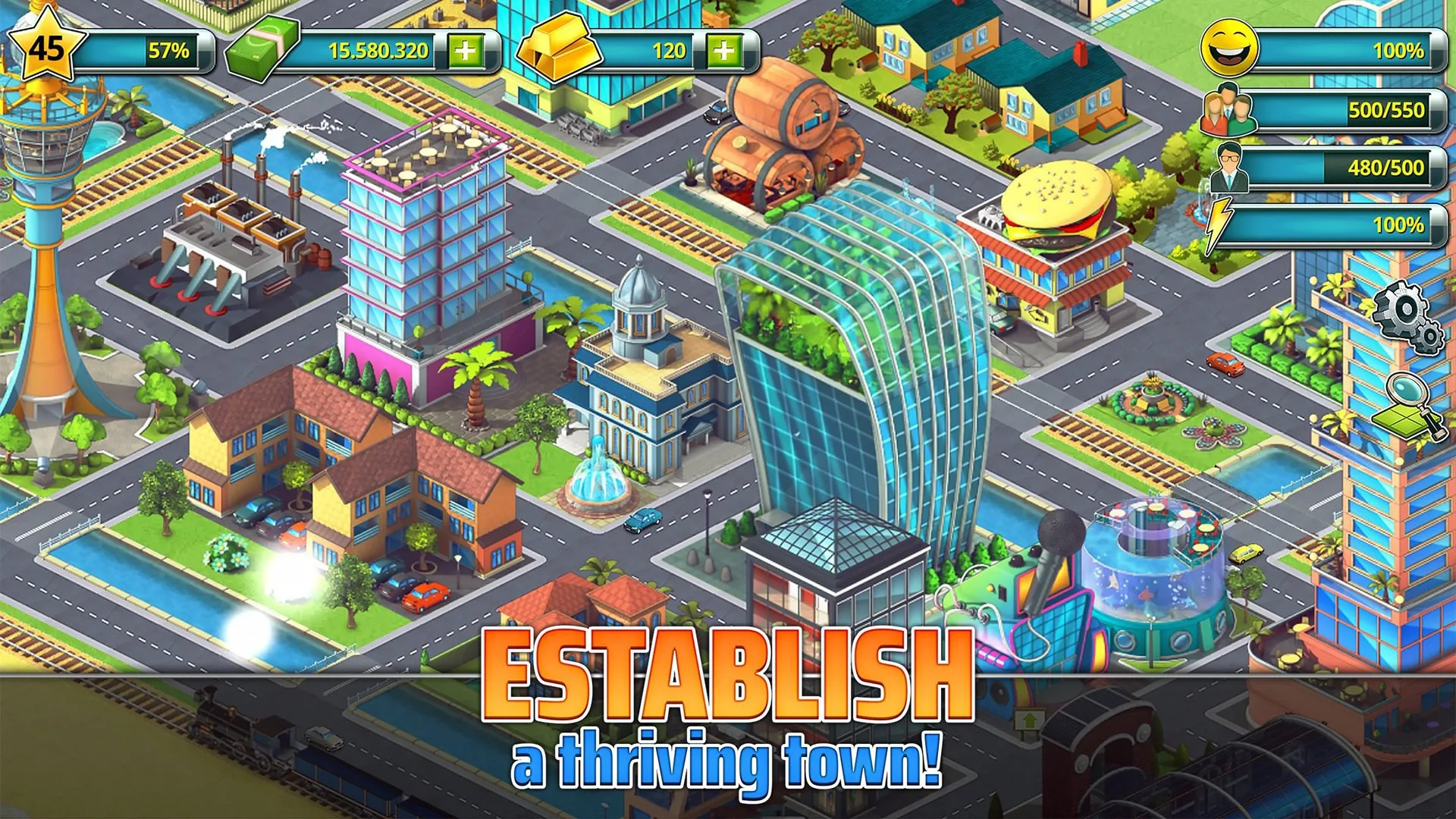 Town Building Games: Tropic City Construction Game screenshot 2