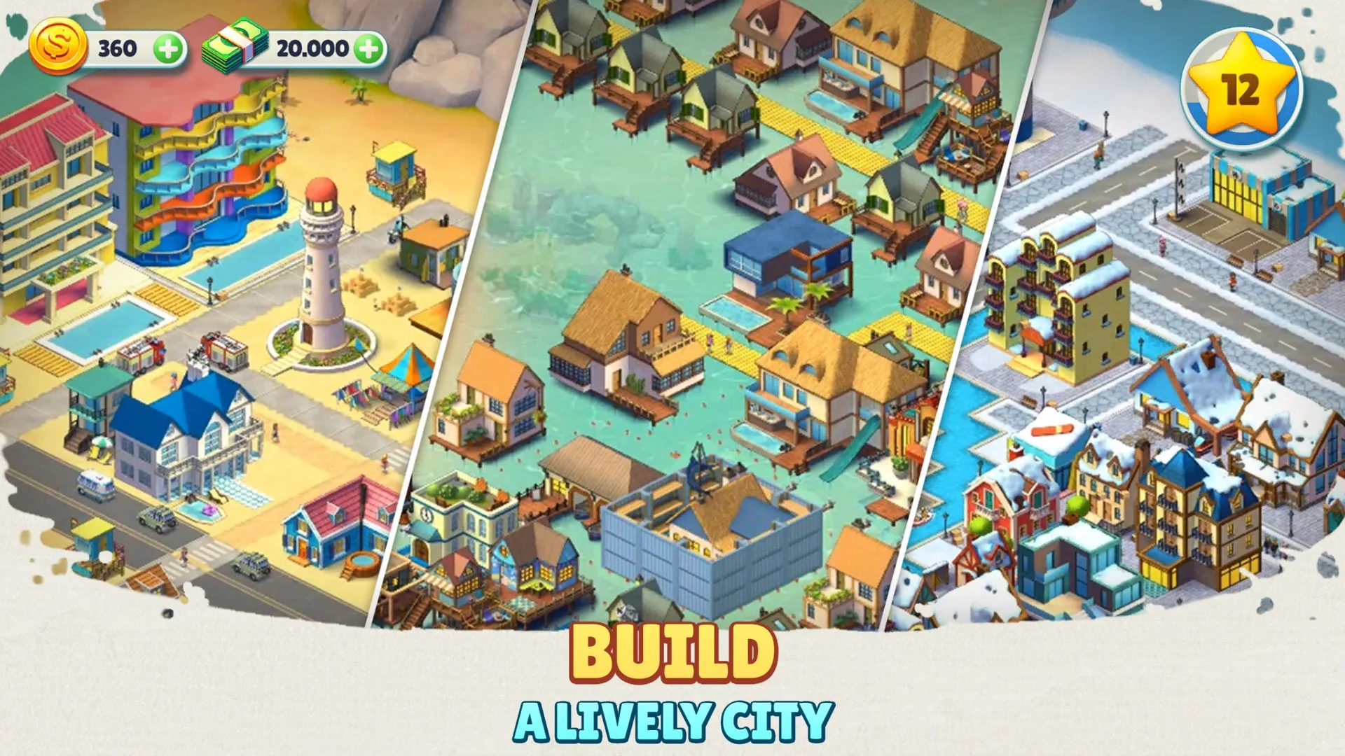 Cozy Town: Build Explore Game screenshot 1