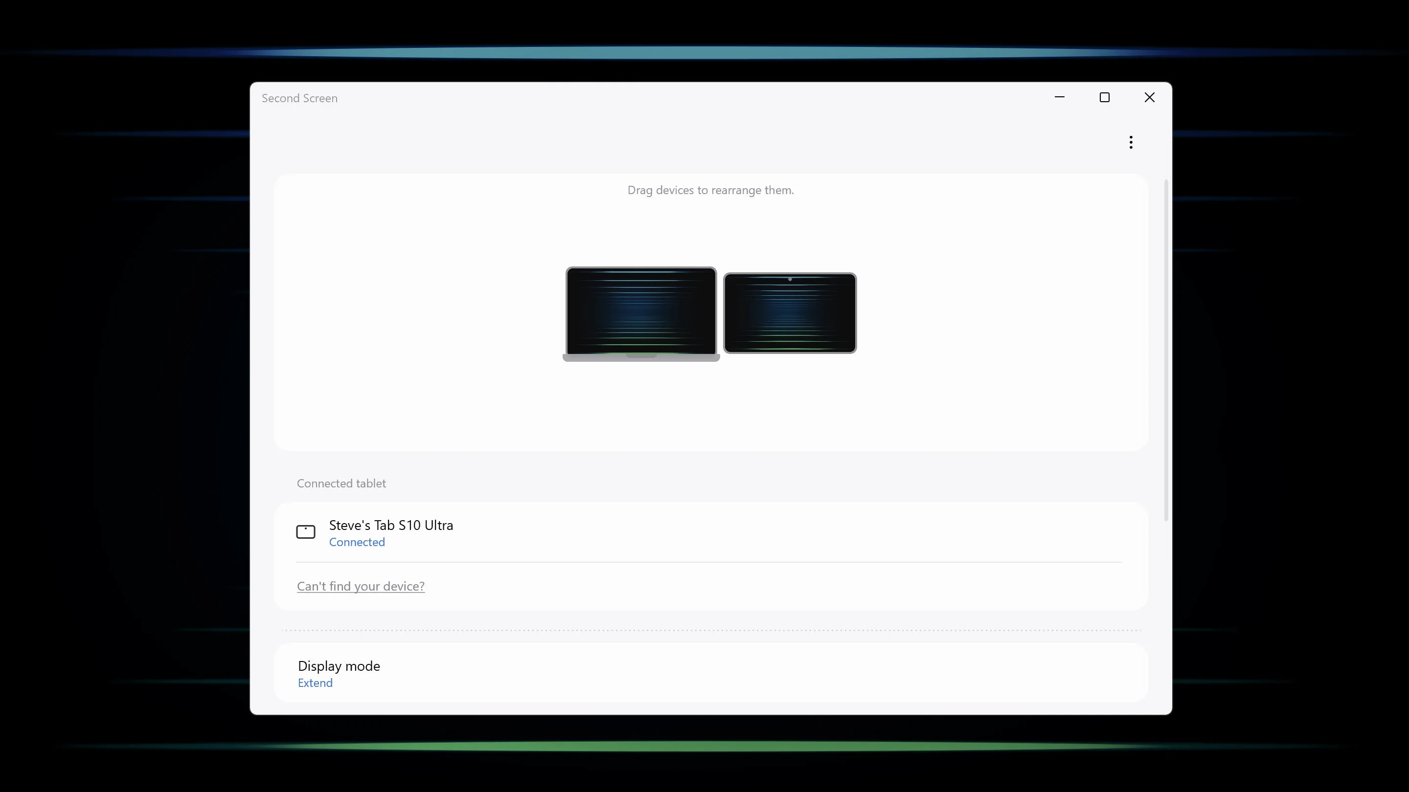 Second screen screenshot 2
