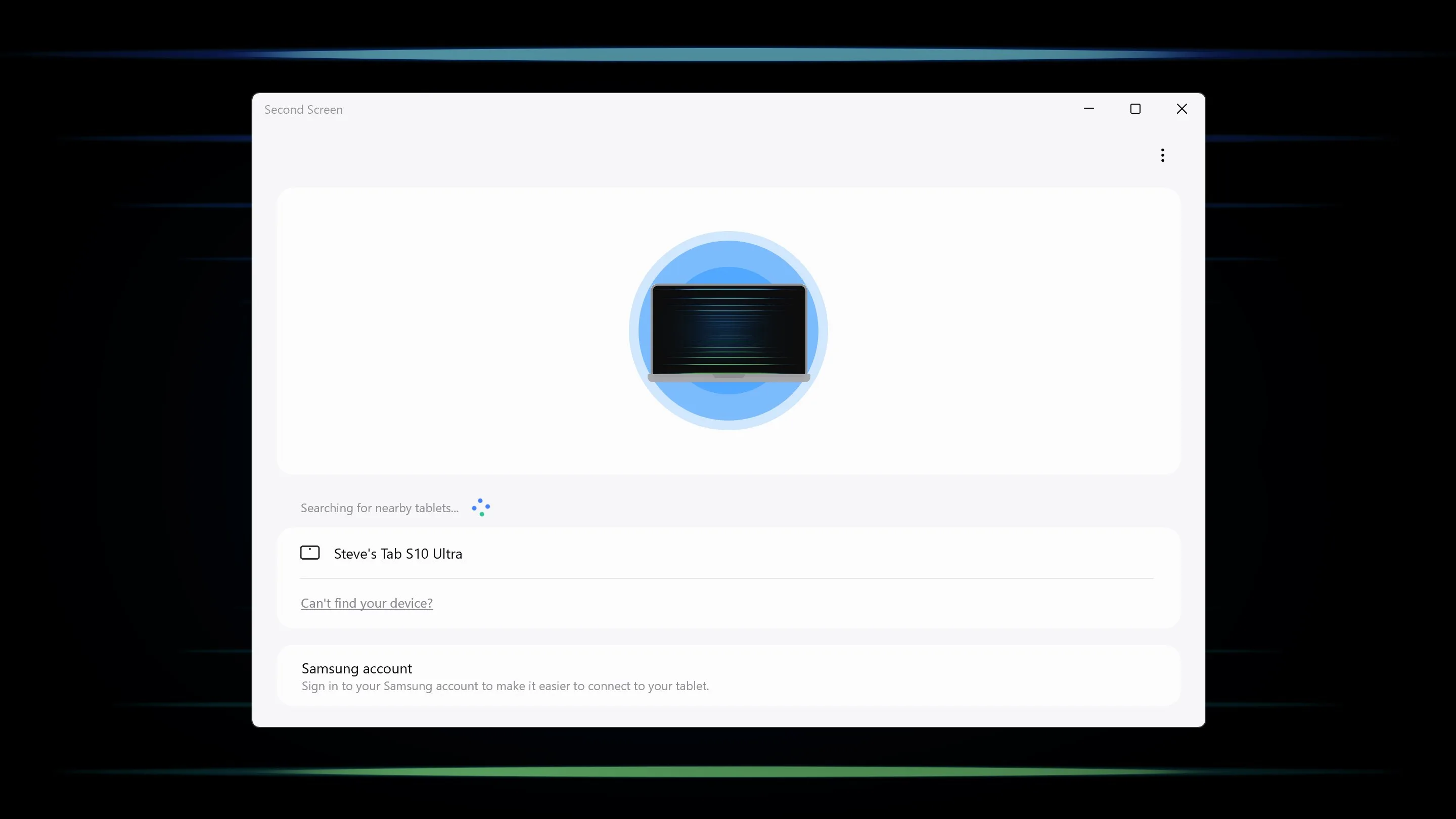 Second screen screenshot 3