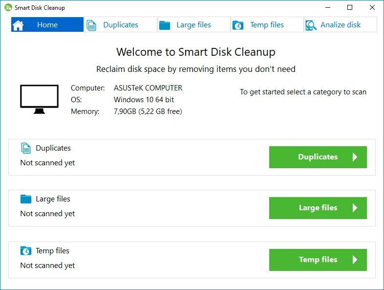 Smart Disk Cleanup screenshot 1