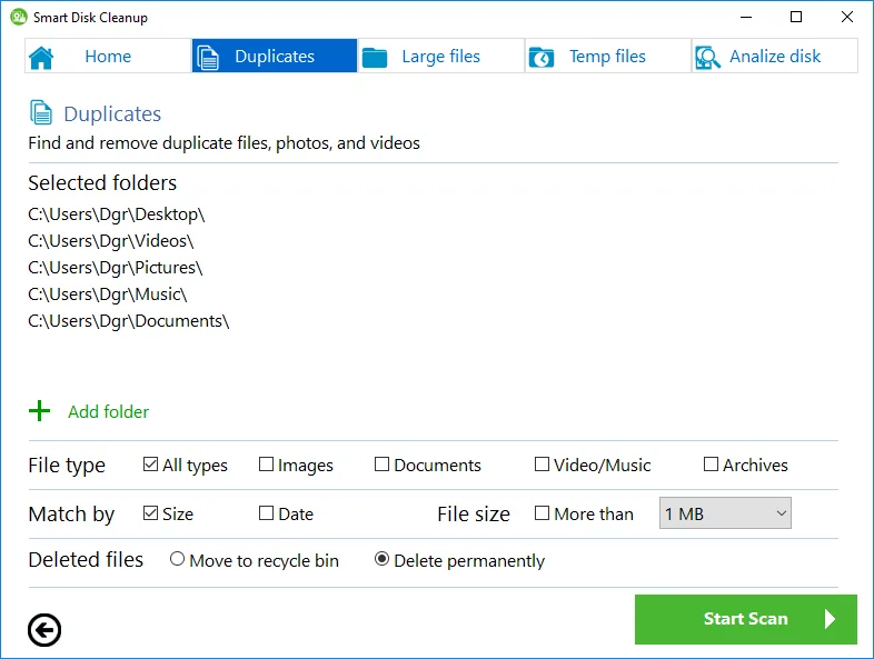 Smart Disk Cleanup screenshot 2