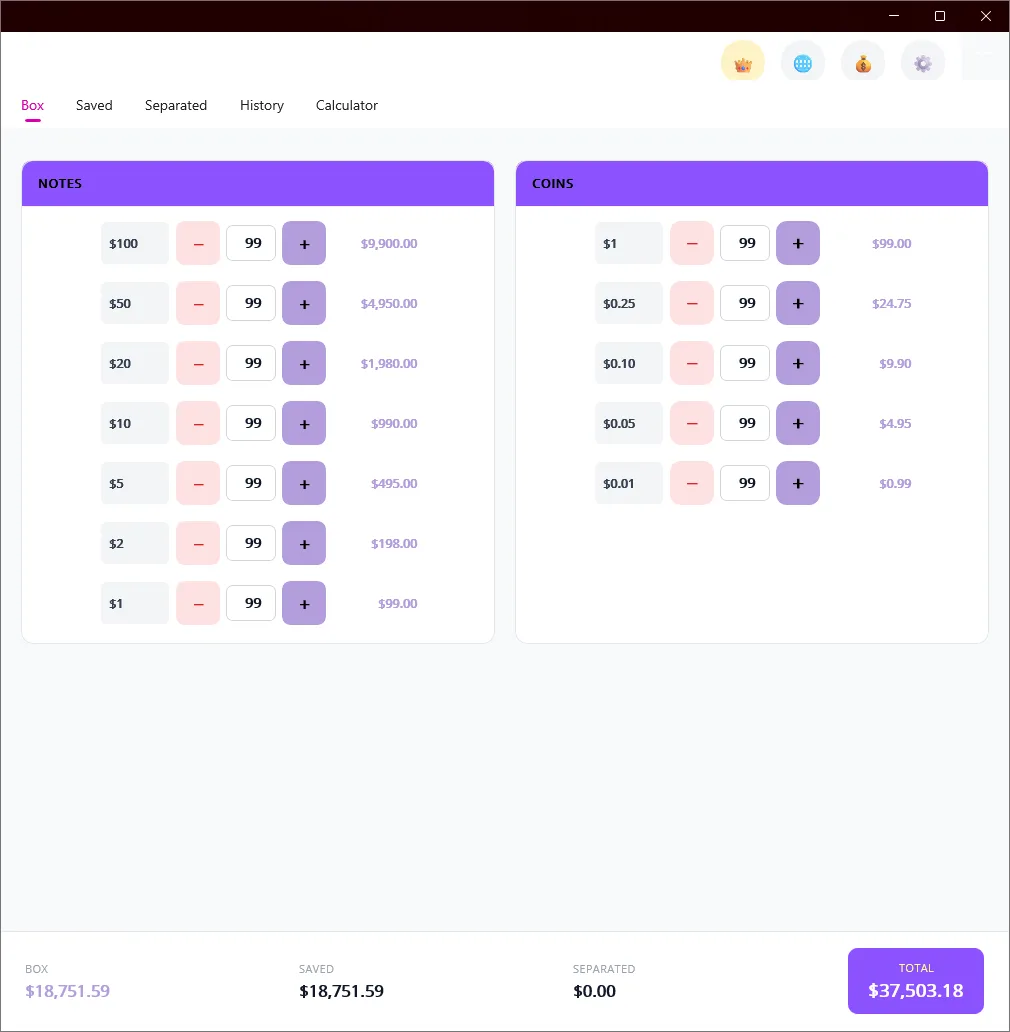 Money Counter - Simple Cash Management screenshot 1