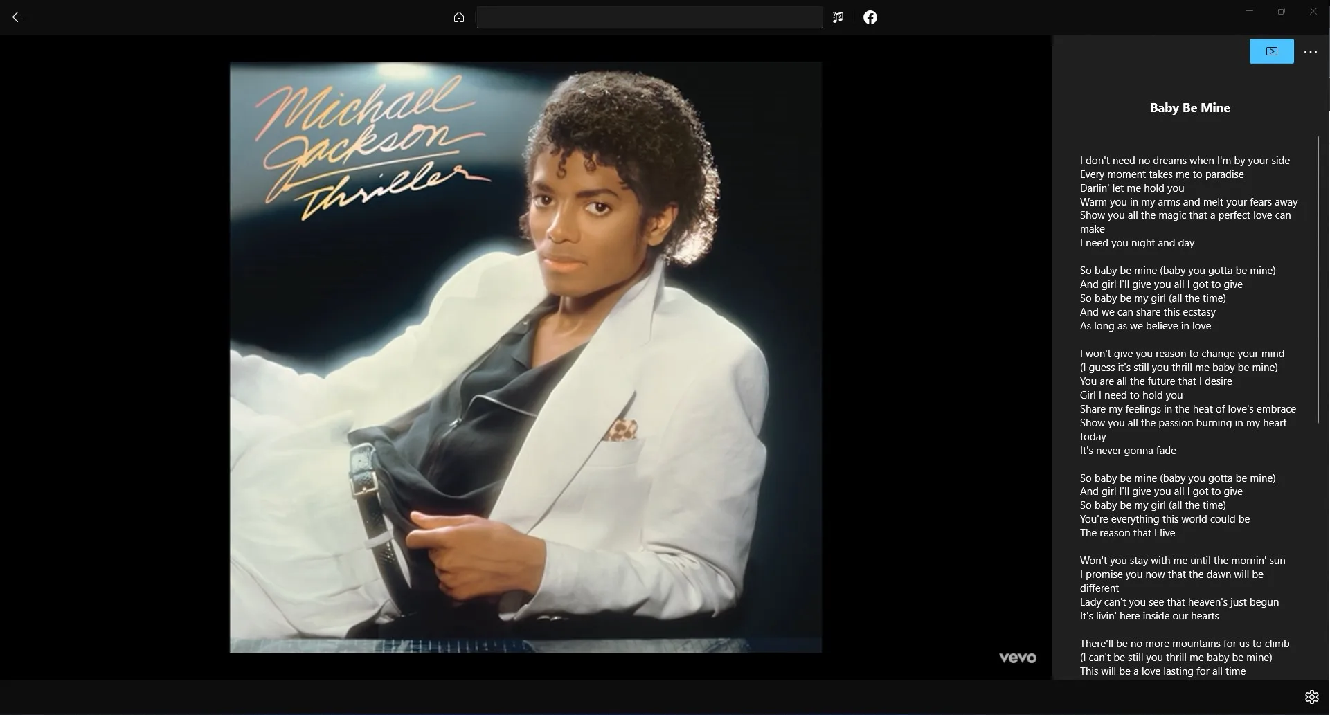 Michael Jackson Lyrics For Windows screenshot 4