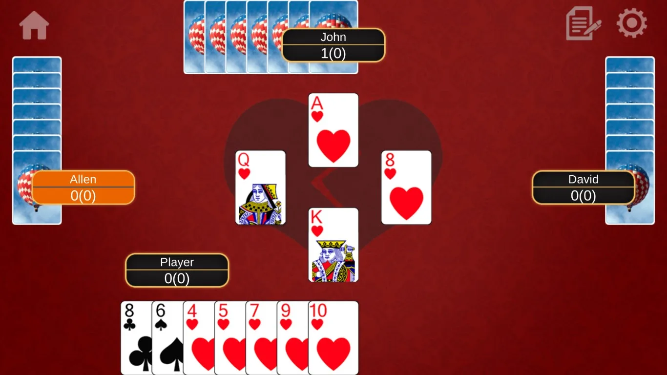 Hearts Fun - Classic Card Game screenshot 4