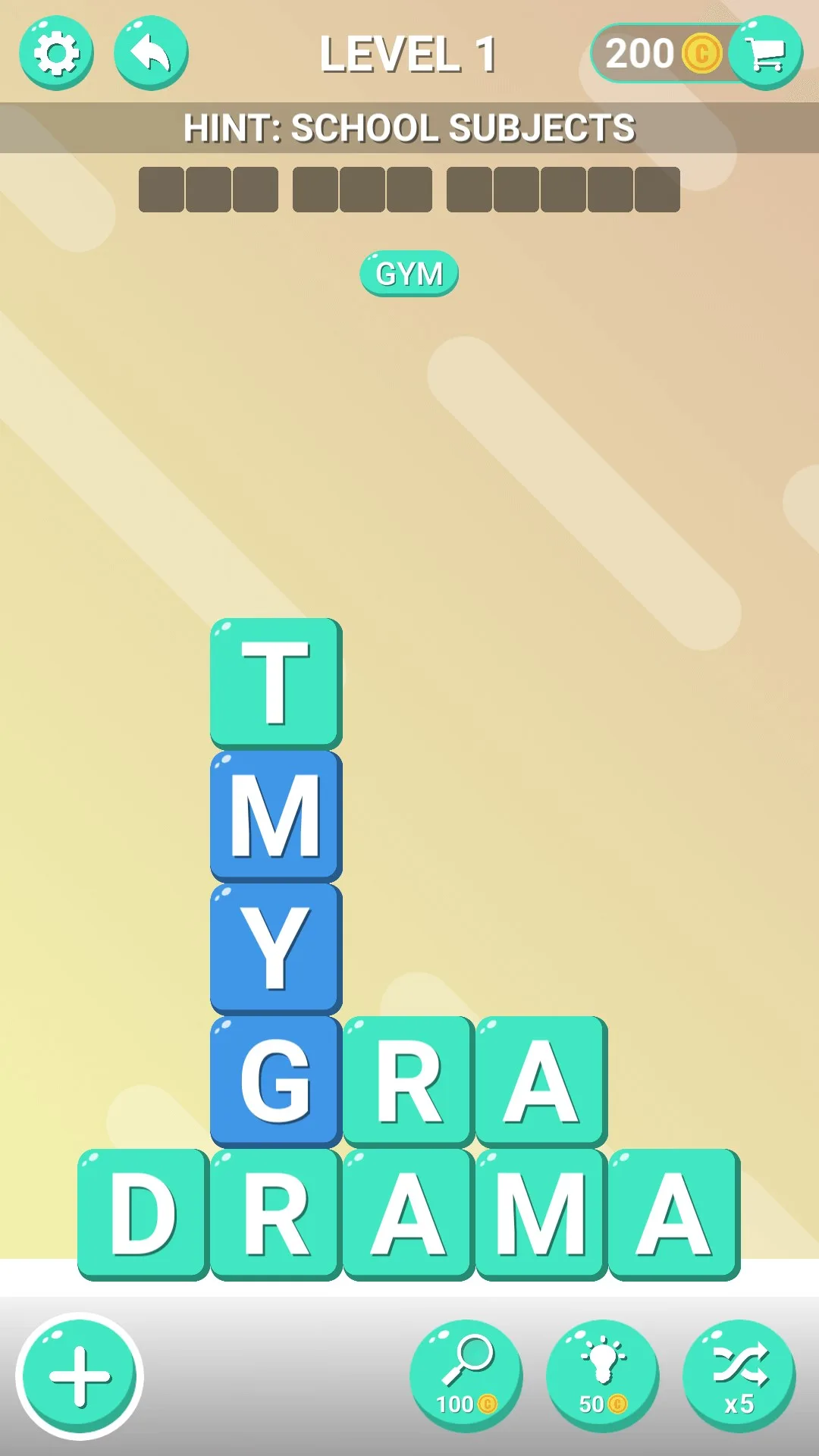 Word Crush - игра головоломка screenshot 1